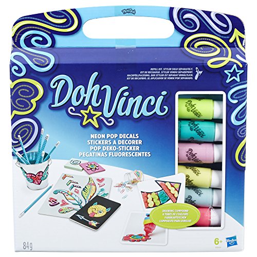 Play Doh Dohvinci - Set Pegatinas Decorativas (Hasbro B8954EU4)