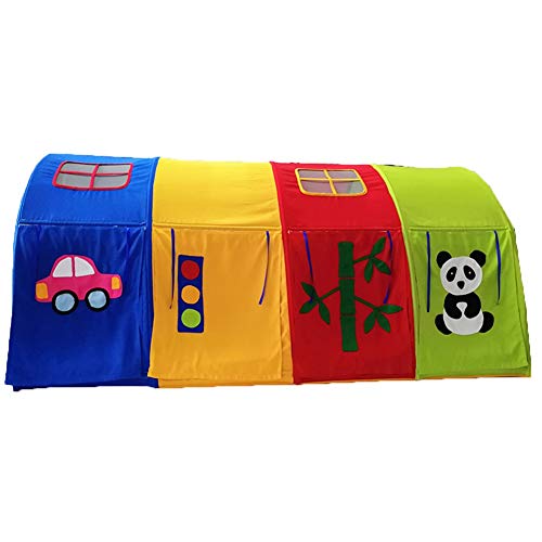 Play House Carpas de Cama for niños, Tunnel Game House Playhouse Espacio de privacidad, Cortina de Dosel for Dormir for niños pequeños y niñas - 180cm × 100cm × 93cm (Color : Without Mesh)