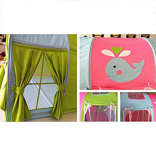 Play House Tiendas de campaña for niños, Cabaña Cama Tienda de túnel Privada Divertida Guardería Dormitorio Juguetes perfectos Regalo for niños pequeños - 140cm × 100cm × 93cm