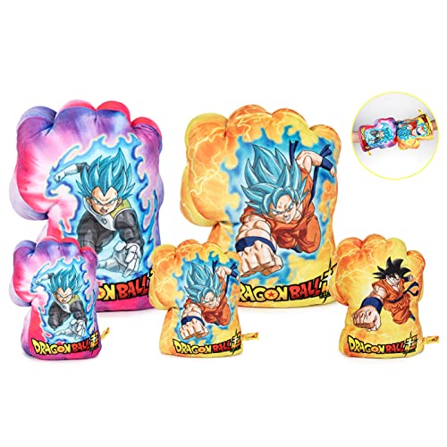 PlaybyPlay Peluche Guante de Boxeo Dragon Ball Super Goku, Puños de Dragon Ball Juguete de Peluche Juguetes para Niños Cumpleaños, Navidad, Reyes. 1 sólo Guante Derecho para niños