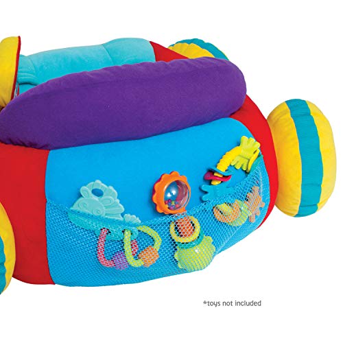 Playgro 40191 Suave y cómodo coche de peluche para jugar a conducir, con controlador interactivo, Multicolor, 2.4 x 5.7 x 49.5 cm