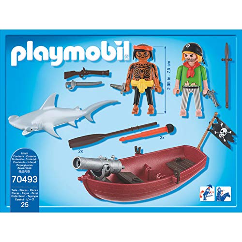 PLAYMOBIL - 70493 - Barco Pirata con el tiburón Martillo