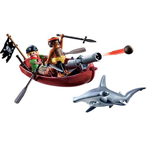 PLAYMOBIL - 70493 - Barco Pirata con el tiburón Martillo