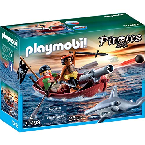 PLAYMOBIL - 70493 - Barco Pirata con el tiburón Martillo