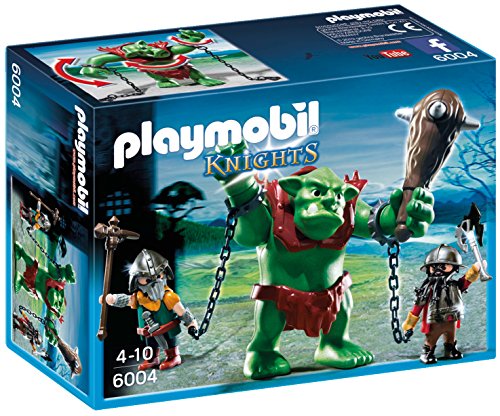 PLAYMOBIL Caballeros - Trol Gigante con Luchadores, playset (6004)