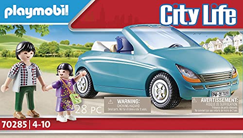 PLAYMOBIL City Life, 70285 Familia con Coche, A Partir de 5 años