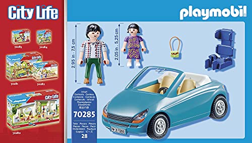 PLAYMOBIL City Life, 70285 Familia con Coche, A Partir de 5 años