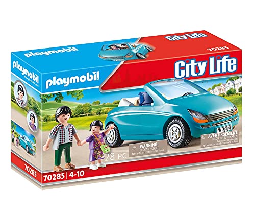 PLAYMOBIL City Life, 70285 Familia con Coche, A Partir de 5 años