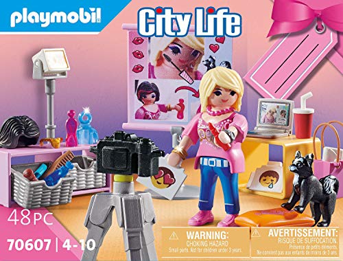 PLAYMOBIL City Life 70607 Social Media Star - Set de Regalo para niños a Partir de 4 años