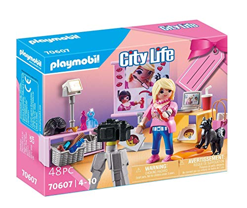 PLAYMOBIL City Life 70607 Social Media Star - Set de Regalo para niños a Partir de 4 años