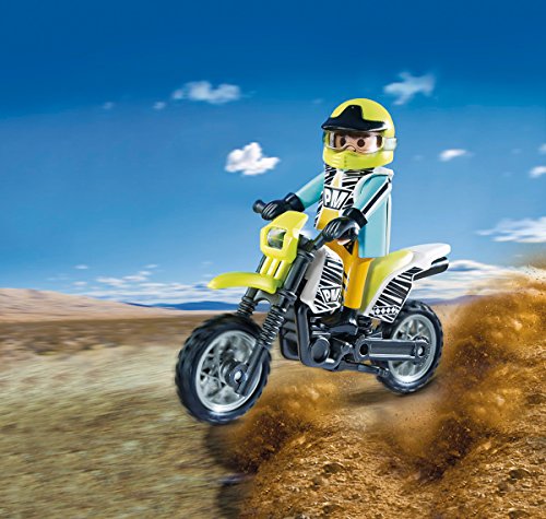 Playmobil Coleccionables - Sports & Action Moto de Motocross Playsets de Figuras de jugete (Playmobil 5525)