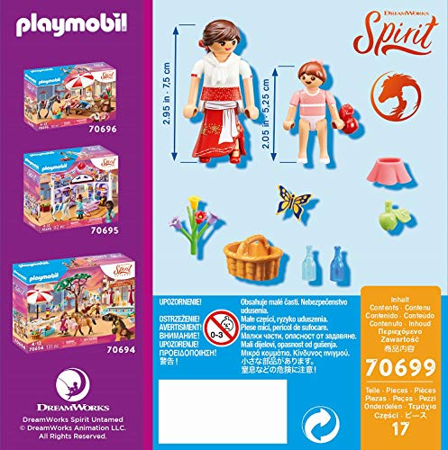 PLAYMOBIL DreamWorks Spirit Untamed 70699 Joven Fortu & Milagros, A Partir de 4 años