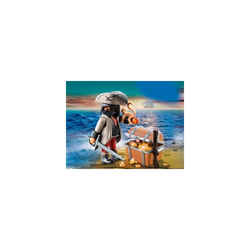 Playmobil Especiales Plus - Pirata con cofre del tesoro (4767) - Pirata con Cofre del Tesoro, Juego de construcción, 10 x 3,5 x 12,5 cm, (4767)