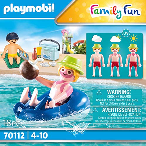 PLAYMOBIL Family Fun 70112 - Bañera Flotante con Flotador para niños a Partir de 4 años