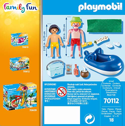 PLAYMOBIL Family Fun 70112 - Bañera Flotante con Flotador para niños a Partir de 4 años