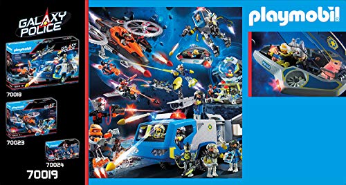 PLAYMOBIL Galaxy Police 70018 Policía Galáctica Planeador, con Efectos de Luz, A Partir de 5 Años