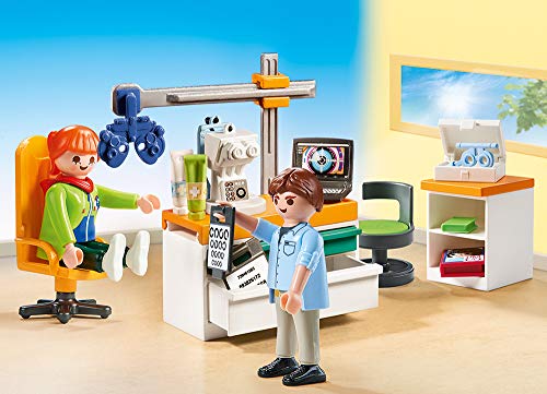 Playmobil® Juego de 5 hospitales City Life 70190 70195 70196 70197 70198 + cuatro médicos: fisioterapeuta, radiólogo, oftalmólogo, dentista y dentista