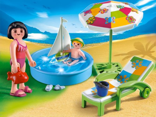 PLAYMOBIL - Piscina para niños, Set de Juego (4864)