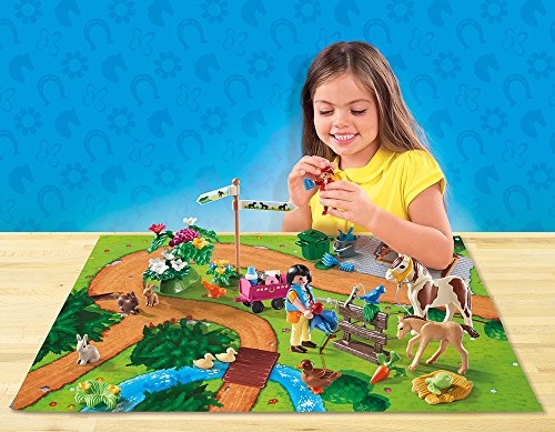 PLAYMOBIL- Play Map Paseo con Ponis Juguete, Multicolor (geobra Brandstätter 9331)