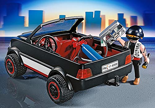 PLAYMOBIL- Thief with Safe and Getaway Car Cars Ladrón de Caja Fuerte con Coche, Multicolor (4059)