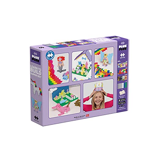 Plus-Plus 9603812 Mini Geniales Juguetes de construcción Aprender to Build Super Pastel, 1200 Piezas, Multicolor