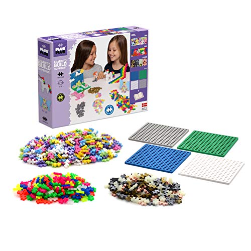 Plus-Plus 9603812 Mini Geniales Juguetes de construcción Aprender to Build Super Pastel, 1200 Piezas, Multicolor