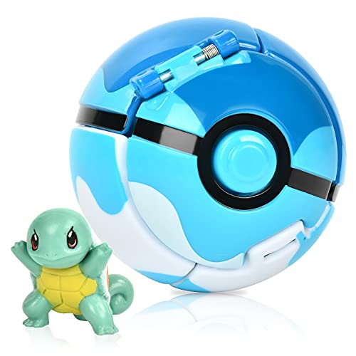 Poké Bolas Figuritas, Figuras Pokéball Toys, Pokeball Juguetes para Celebración de Fiestas Infantiles, Regalo de Cumpleaños.