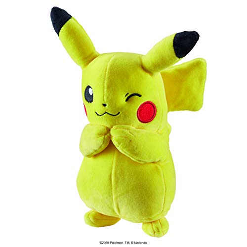 Pokemon- Peluche 20,32 cm – Pikachu #2, Multicolor (Wicked Cool 95245)