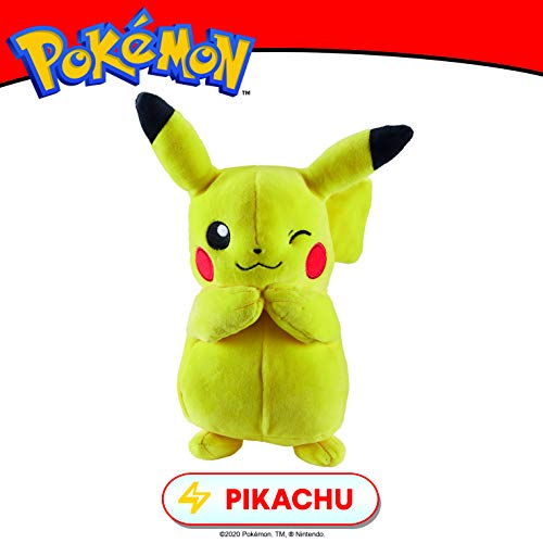 Pokemon- Peluche 20,32 cm – Pikachu #2, Multicolor (Wicked Cool 95245)