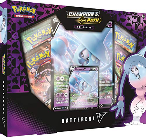 Pokémon POK80774 TCG: Champion's Path Hatterene V Box, Multicolor