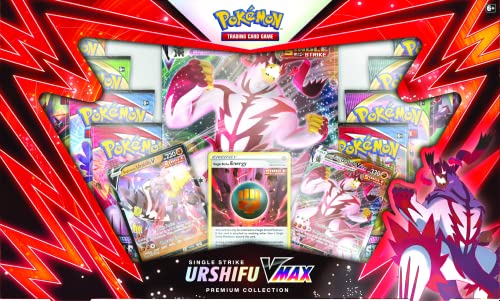 Pokémon USA, Inc., Urshifu Single Strike Vmax Premium Box, Juego de Cartas, Edades 6+, 2 Jugadores, 10+ Minutos Jugando Tiempo (POK80893)