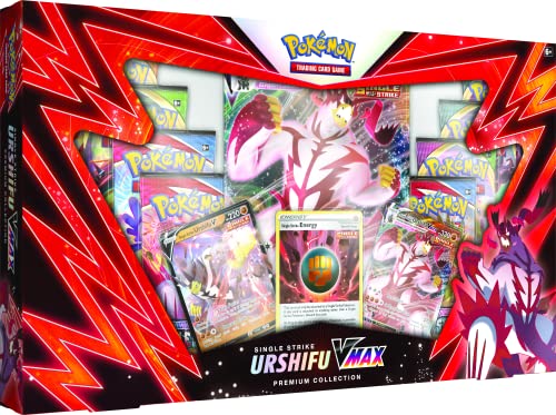 Pokémon USA, Inc., Urshifu Single Strike Vmax Premium Box, Juego de Cartas, Edades 6+, 2 Jugadores, 10+ Minutos Jugando Tiempo (POK80893)