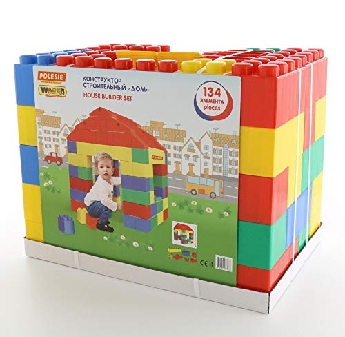 Polesie 37473 - Juego de construcción de Casas (134 Piezas, Multicolor