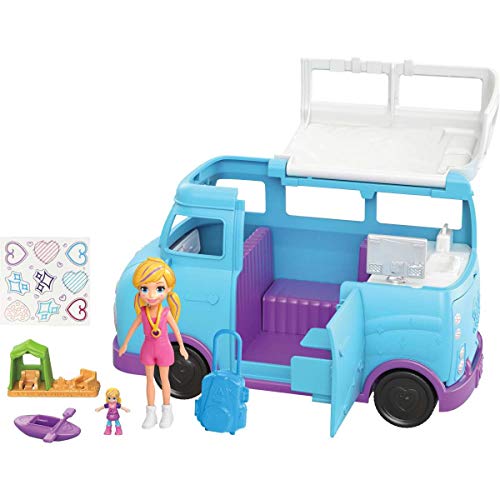 Polly Pocket Caravana de aventuras de Polly, accesorios para muñecas (Mattel FTP74)