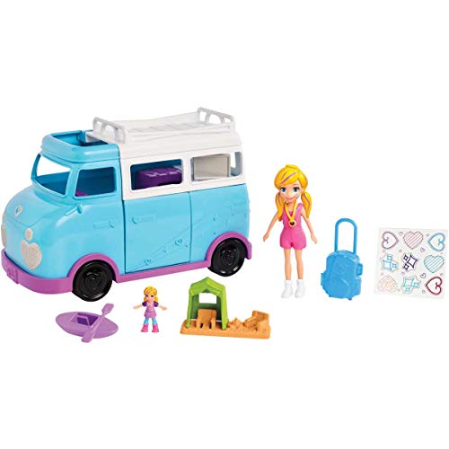 Polly Pocket Caravana de aventuras de Polly, accesorios para muñecas (Mattel FTP74)