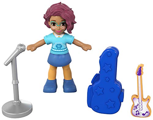 Polly Pocket Mini cofre concierto de rock, muñeca con accesorios (Mattel FRY32)