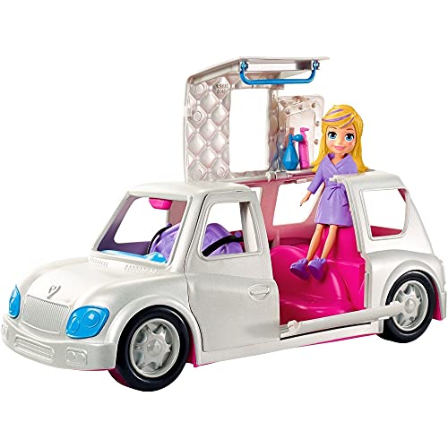 Polly Pocket Superlimusina de Polly, Juguetes coche de muñecas, +4 años (GDM19)