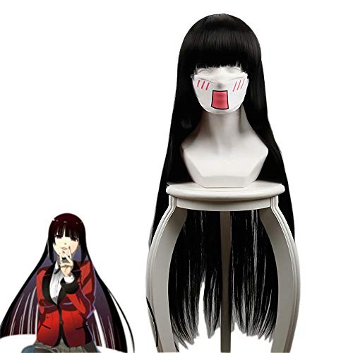 Polyer Kakegurui Runa Yomozuki/Jabami Yumeko Cosplay Disfraz Anime Sudadera con Capucha Chaqueta con Accesorios Uniforme Escolar Disfraz de Halloween para Mujeres y niñas