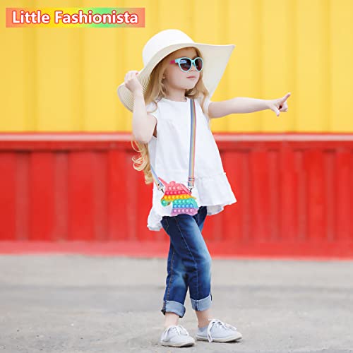 Pop Bolso It, Simple Fidget Toy Pop Its Bolso para, Aliviar el estrés Sensorial Juguete Niños Bolsos De Moda Creativos Juguetes, Los mejores regalos para cumpleaños y fiestas de Navidad(unicornio)