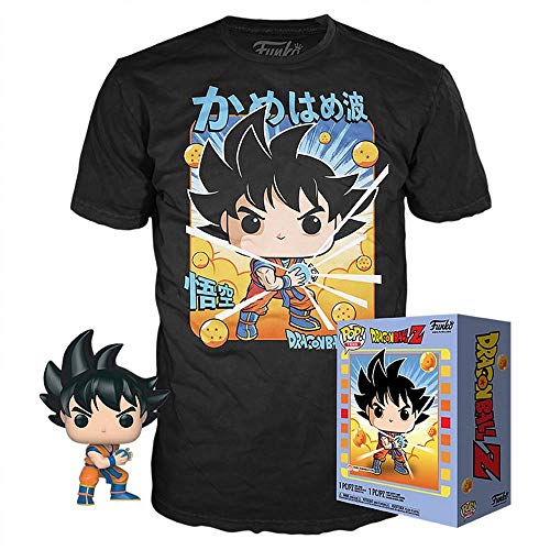 Pop & tee dragon ball z goku kamehameha funko + camiseta talla m ut - 56667m