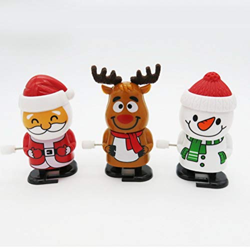 POPETPOP 7. 5x5cm 12Pcs Juguete de Cuerda de Navidad Suministros Juguete de Cuerda Juguete Educativo para niños de Navidad