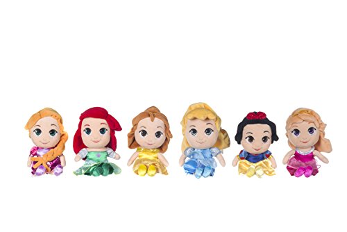 Posh Paws – 20 cm, 6 Variados, Ariel, Belle, Rapunzel, Cenicienta, Aurora, Blancanieves