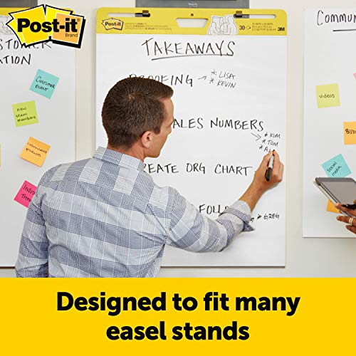 Post-It 559 - Sticky Pack: Bloc de papel para rotafolio reposicionable para gráficos de reuniones: paquete de 4 +2 gratis