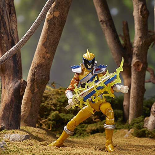 Power Rangers Lightning Collection 6" Dino Charge Gold Ranger Collectible Action Figure Toy with Accessories