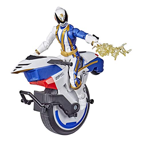 Power Rangers Lightning Collection S.P.D. Omega Ranger y Uniforce Vehículo de Ciclo de 6 Pulgadas Figura Coleccionable Juguete para niños de 4 años en adelante con Accesorios