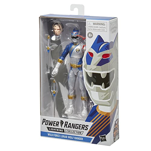 Power Rangers Lightning Collection - Wild Force Lunar Wolf Ranger - Figura de acción Coleccionable, Premium, de 15 cm - Empaque con Estilo Power Pop Art