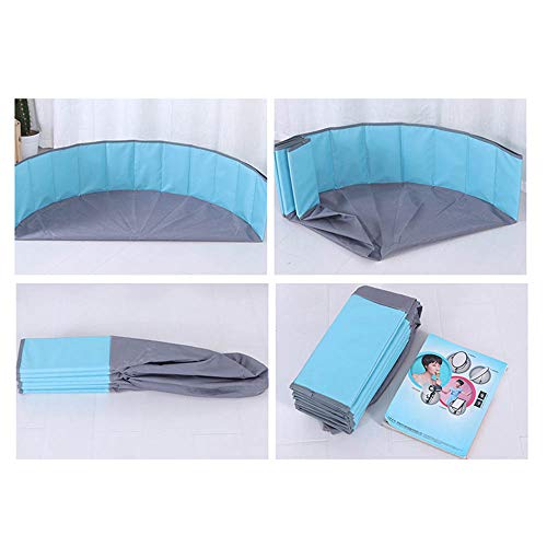 æ— Pozo de piscina para niños, piscina inflable plegable, pelota de océano plegable para bebé, juego de doble capa, tela Oxford, para interior/exterior, rosa y azul