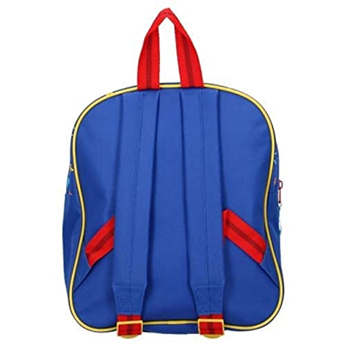 PRET Mochila infantil de la Patrulla Canina para guardería, 28 x 25 x 13 cm + estuche (azul)