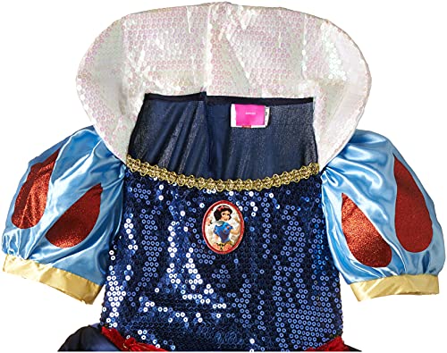 Princesas Disney - Disfraz de Blancanieves Premium para niña, infantil 7-8 años (Rubie's 620482-L)