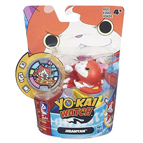 Productos Licenciados Yo-Kai Watch - Figura Jibanyan (Hasbro) | Figura con Medalla 6cm